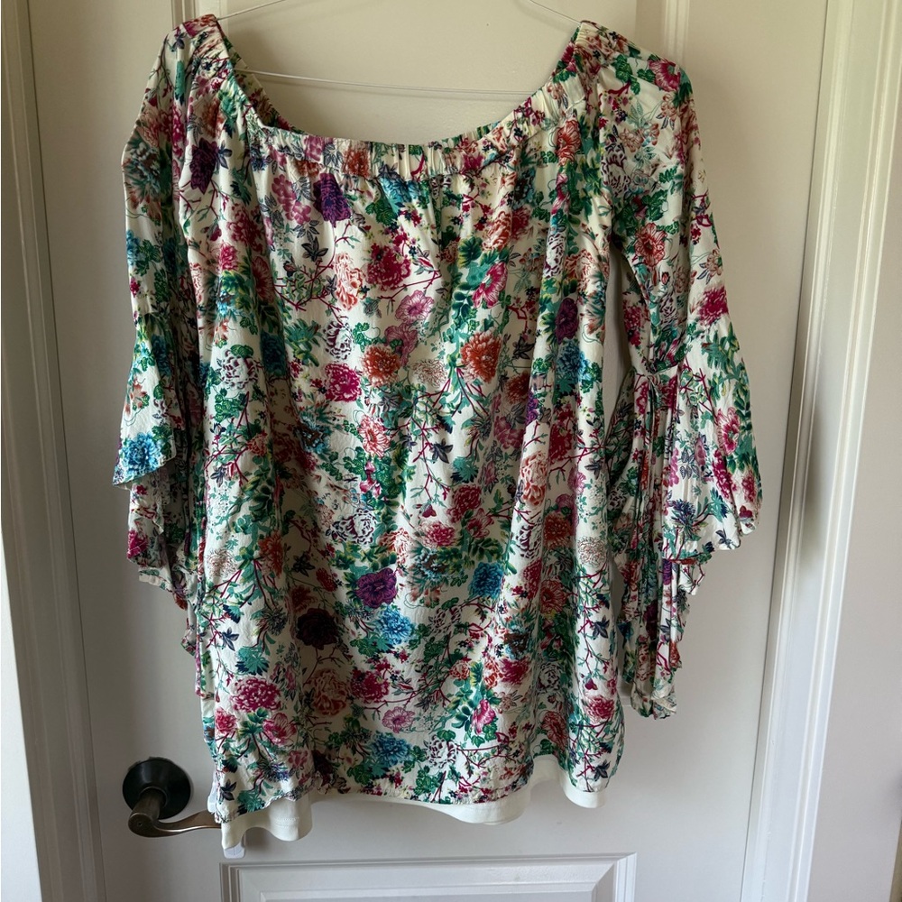 Entro Red and Pink Blouse Vibrant and Stylish